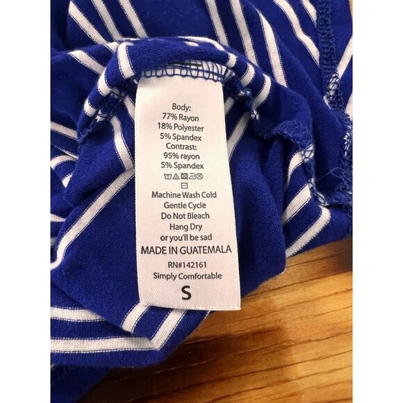 Lularoe Women's Colorful Striped Short Sleeve Pullover T-Shirt Size Small Casual - Picture 9 of 10